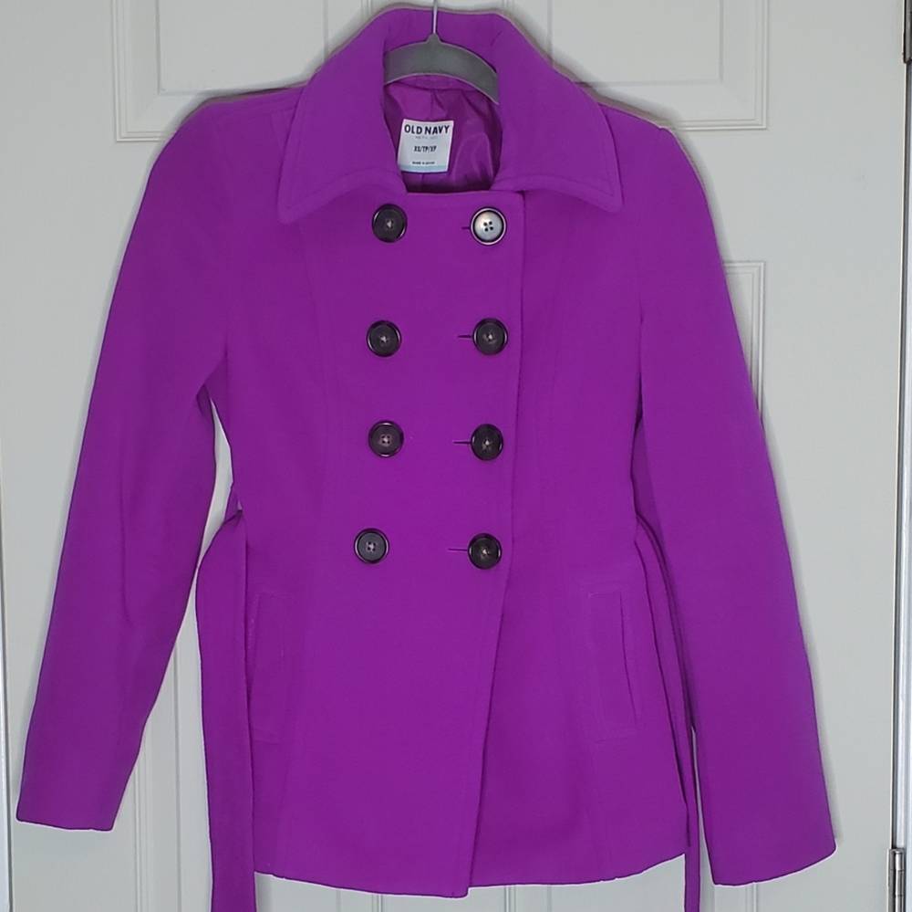 Old Navy Magenta Peacoat Size XS